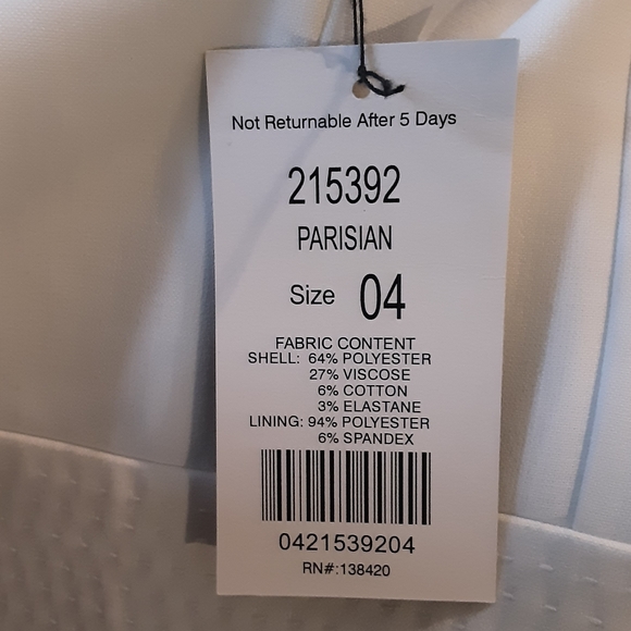 NWT Cream Etcetera Peter Pan Collar dress size 4 - Picture 3 of 4